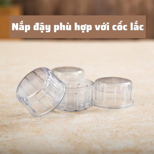 Nắp bình lắc pha chế shaker bằng nhựa cafe cocktail cao cấp đẹp dày dặn phù hợp với bình 350ml-500ml-700ml-1000ml