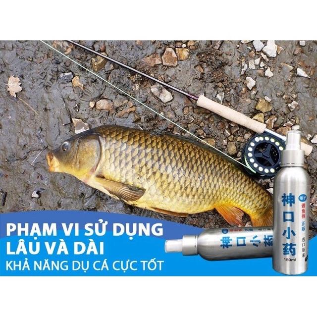 Thuốc dụ cá ăn dạng xịt hót nhất 2020 TINH DẦU XỊT DỤ CÁ TRẮM, TRÔI. CHÉP, MÈ 1 lọ siêu nhậy y hình