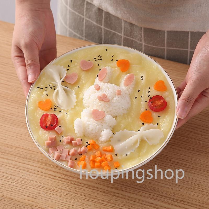 1 Set Khuôn Nhựa Làm Bánh Mì Hình Thỏ Sáng Tạo