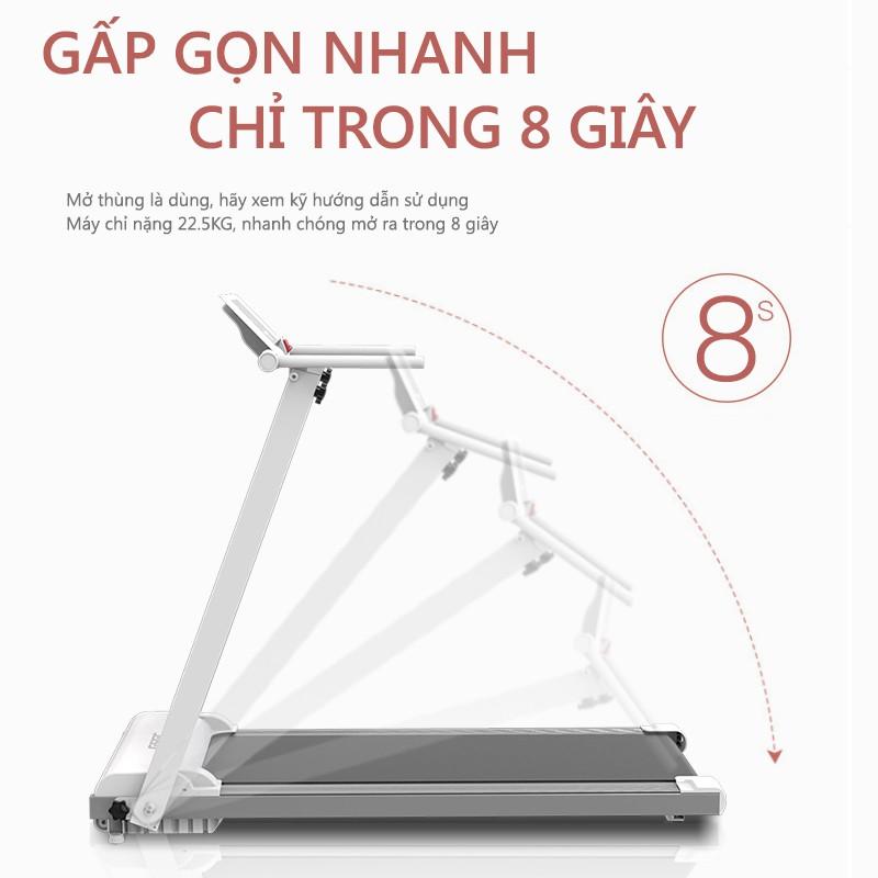 SP102 Máy chạy bộ điện bản mới máy chạy bộ gọn nhẹ gia dụng trong nhà có thể gấp gọn yên tĩnh có thể phát nhạc