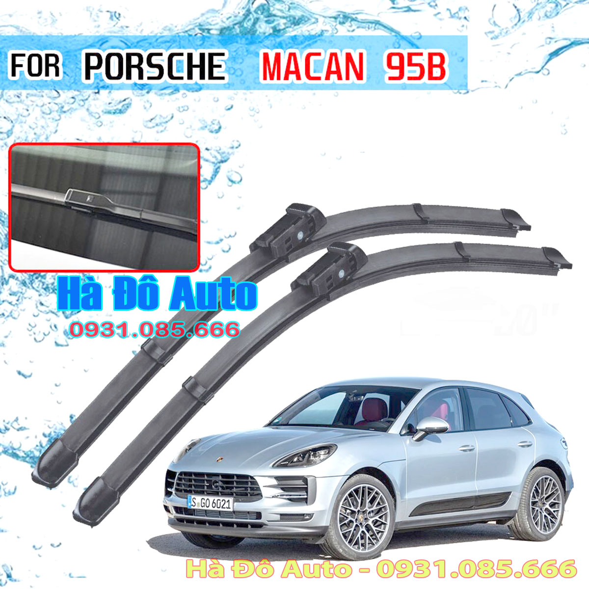 Bộ Chổi Gạt Mưa Trước Porsche Macan - Chổi Gạt Mưa Theo Xe Porsche Macan