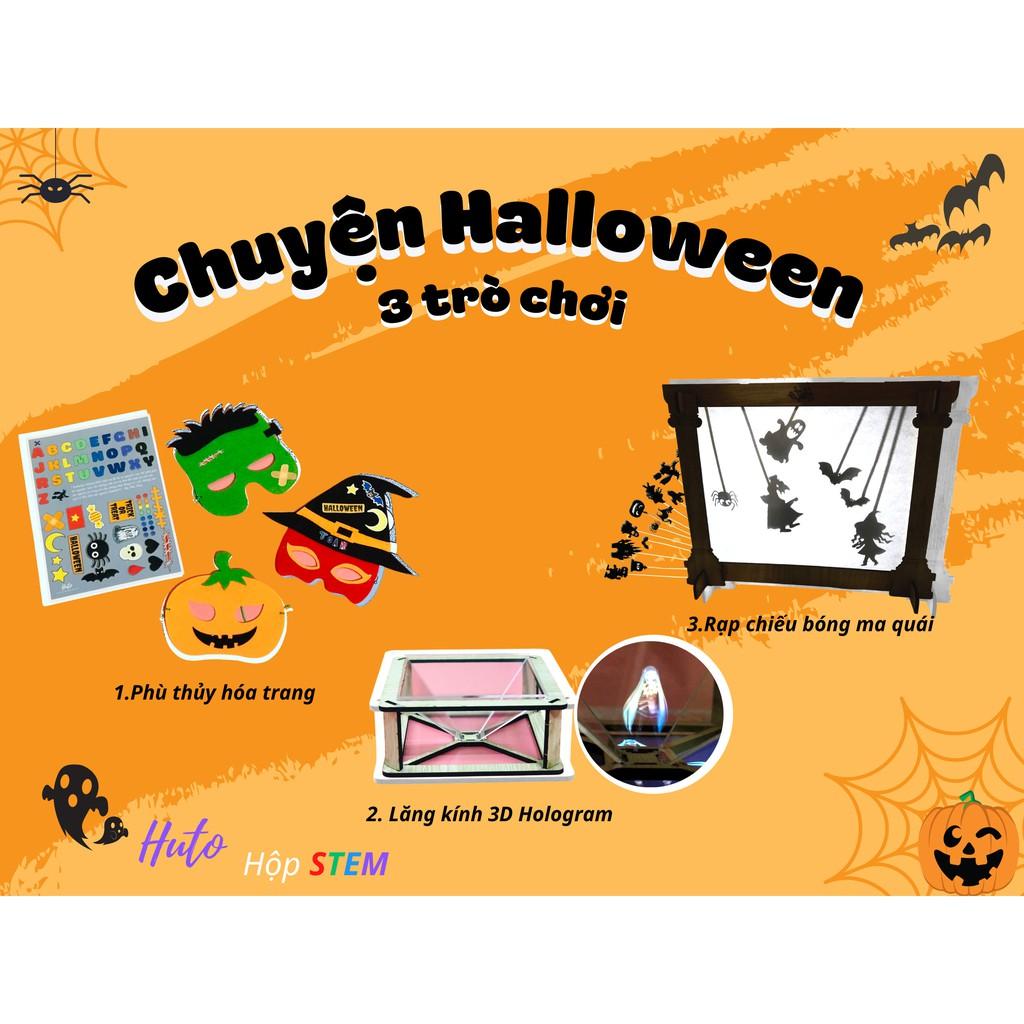 Đồ chơi Halloween - Hộp Halloween kì bí - Combo 3 trong 1, đồ chơi giáo dục