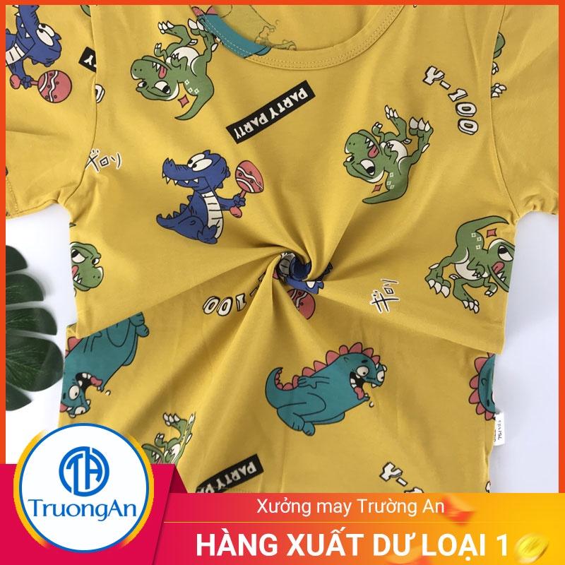 Bộ quần áo trẻ em cotton hình khủng long