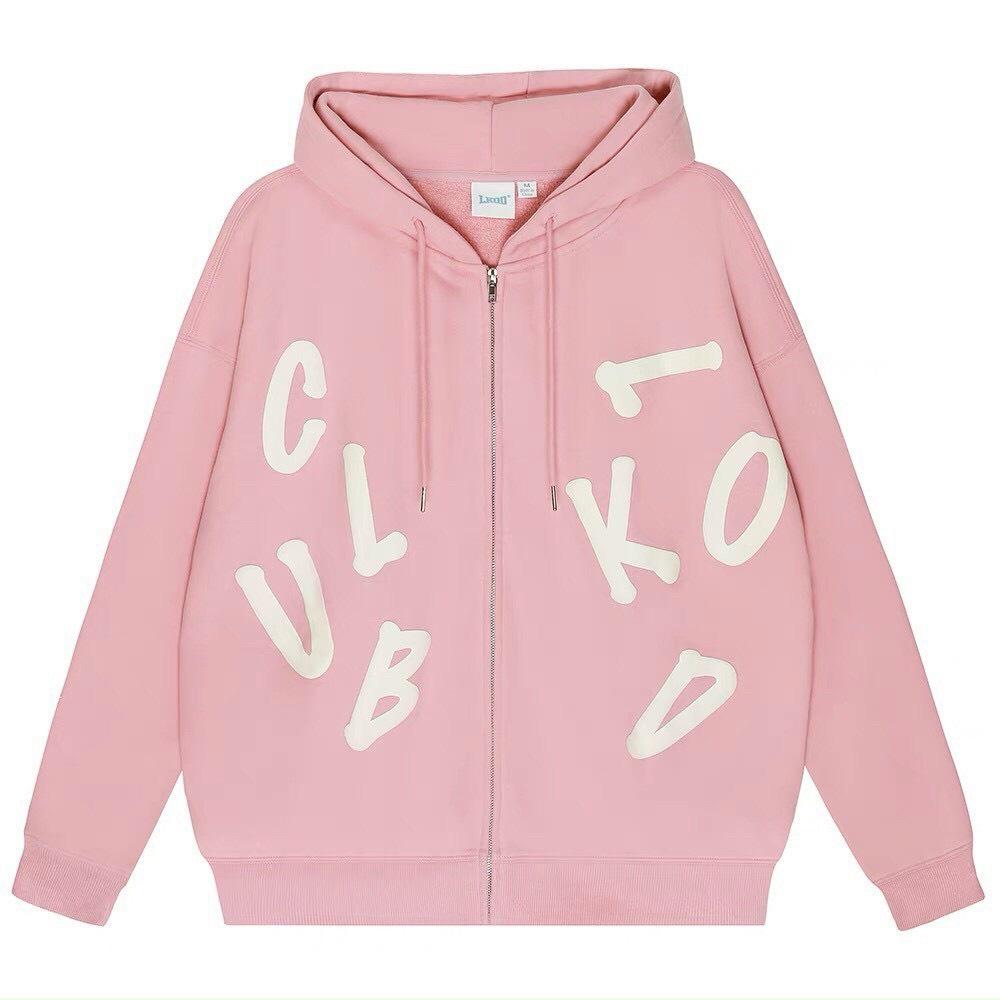 Áo Hoodie Nỉ Có Mũ Form Rộng Dây Kéo Nhiều Màu Unisex Nam Nữ Ulzzang