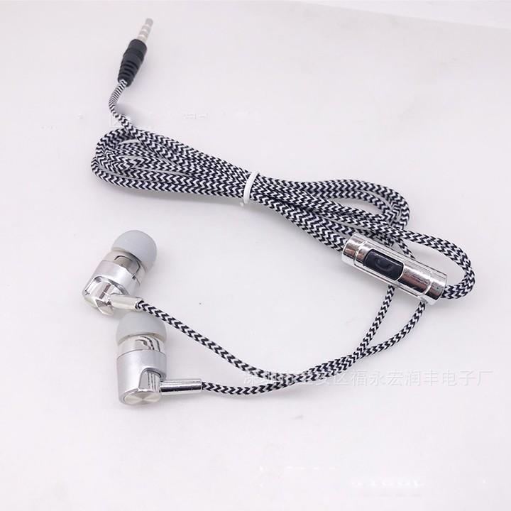 Tai nghe điện thoại có mic DÂY DÙ âm hay bass ấm giá rẻ - Tai nghe nhét tai chống ồn rẻ vô địch trong tầm giá