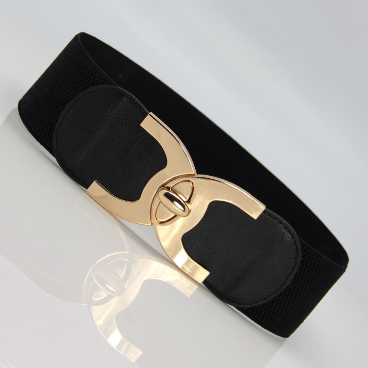 Thắt lưng nữ bản to dây nịt đai váy nịt bụng 6cm H8