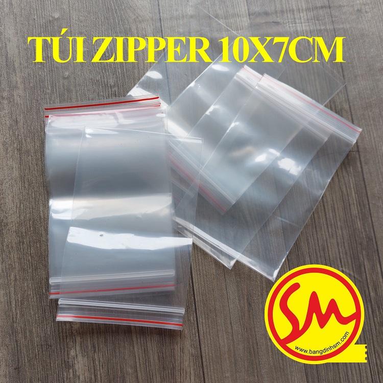 TÚI ZIP đóng hàng, TÚI ZIPPER VIỀN ĐỎ dài 10x7cm chuyên dùng để ĐÓNG GÓI HÀNG HÓA