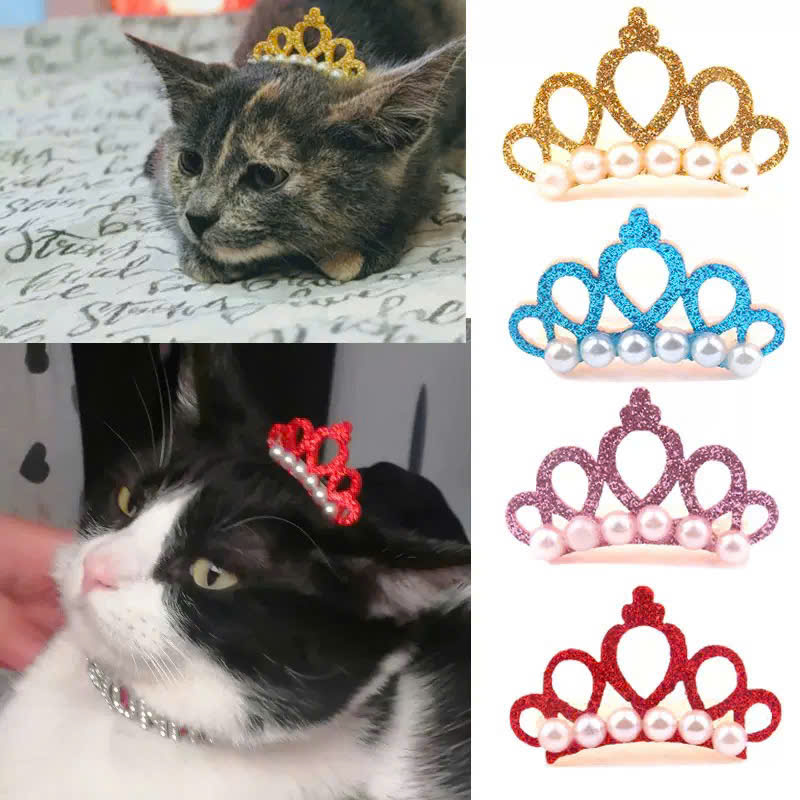 KẸP TÓC CÀI TÓC BUỘC TÓC VƯƠNG MIỆN SANG TRỌNG NHIỀU MÀU DỄ THƯƠNG MÃ 26 XINH XẮN CHO THÚ CƯNG CHÓ MÈO