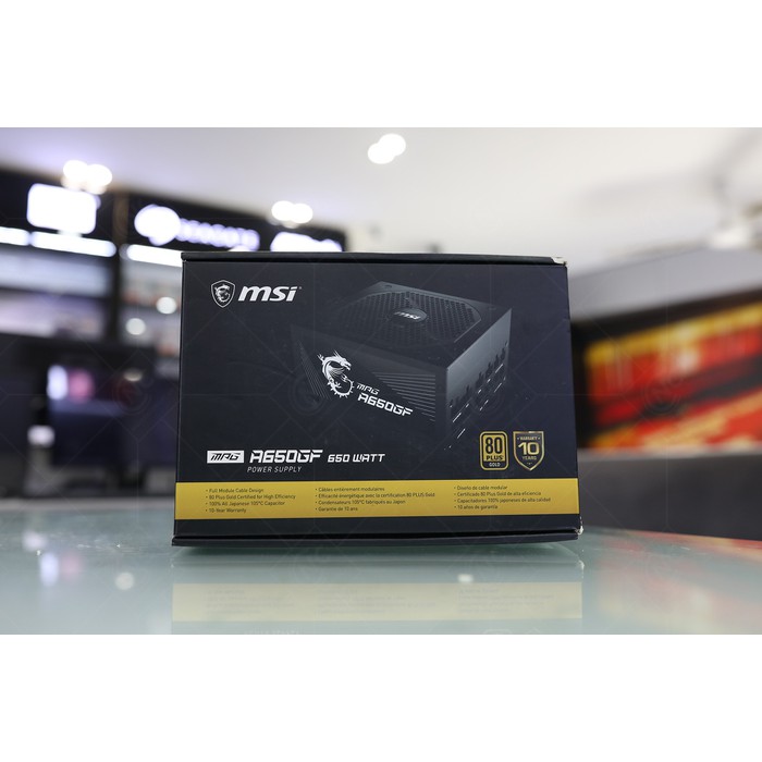 Bộ Nguồn Máy Tính MSI MPG A650GF 650W 80plus Gold - Hàng Chính Hãng