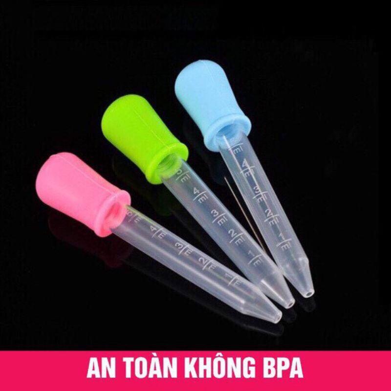 Ống Bón Sữa/ Thuốc Cho Bé, Đầu Bóp Silicon Mềm - Dung Tích 5ml