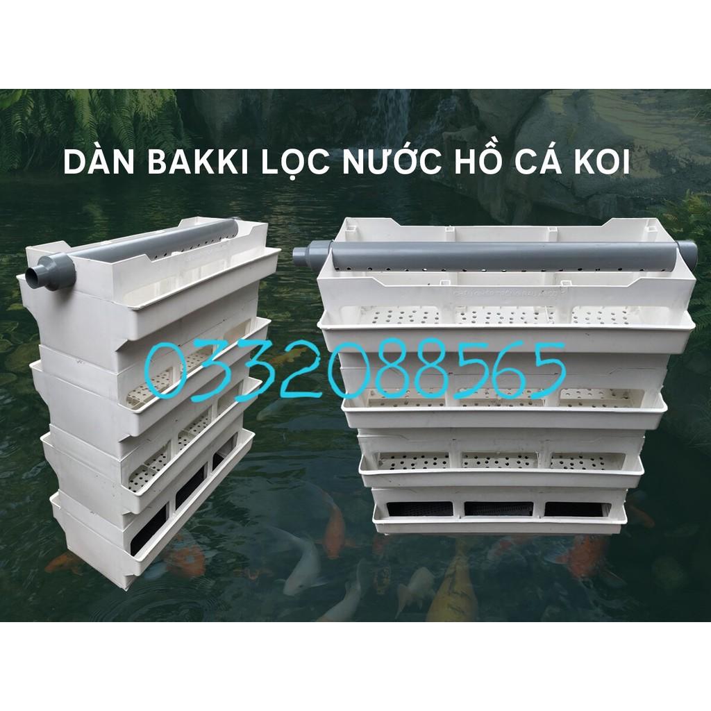 bộ khay baki lọc dàn mưa cho hồ koi