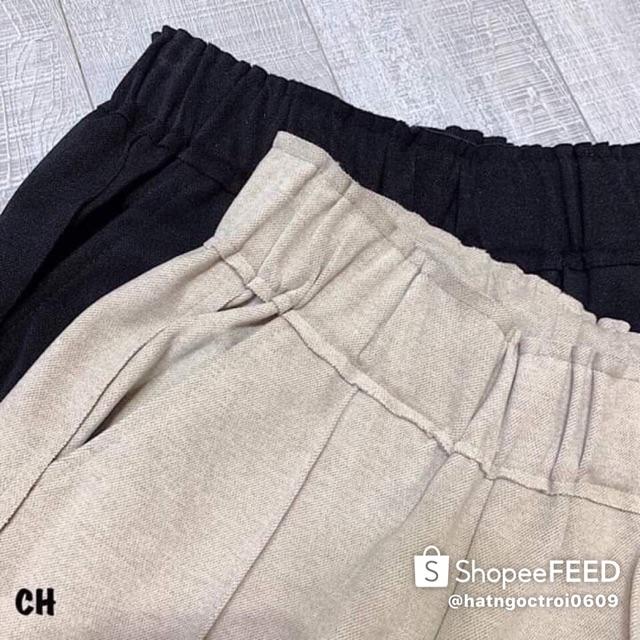 Mua 2 quần giảm 25k Baggy kaki chất dày mịn, form đẹp Quần Baggy Công Sở