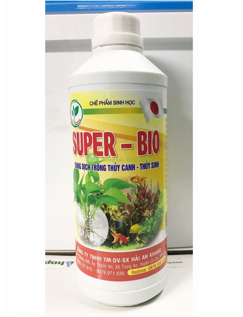 Chế phẩm sinh học SUPER - BIO dung dịch thủy canh - thủy sinh thể tích: 1 lít