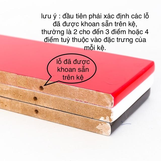 Bộ 3 kệ gỗ treo tường 3 thanh ngang Dài 30cm