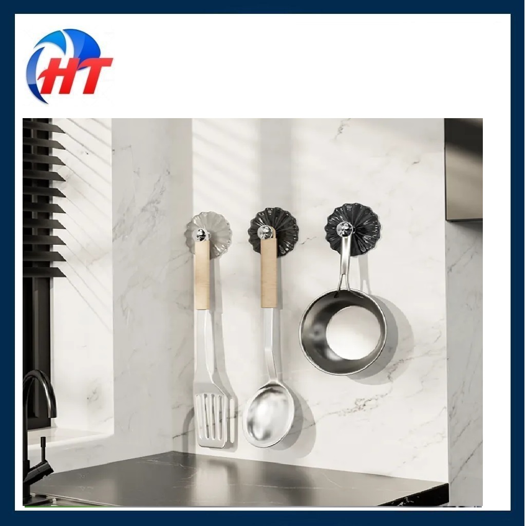 MÓC DÁN TƯỜNG HÌNH BÔNG HOA TREO ĐỒ-HT