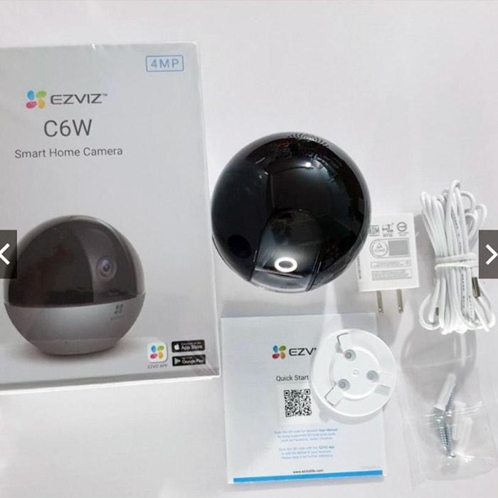 Camera IP Wifi 4MP EZVIZ C6W quay quét 360 độ - HÀNG CHÍNH HÃNG