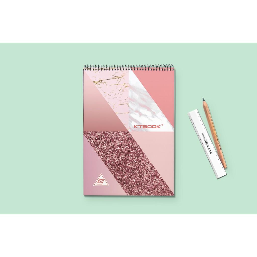 Số tay lò xo bìa cứng size B7 KTBOOK 100 trang