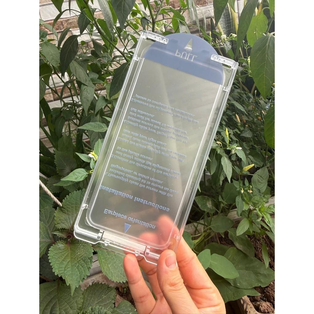 Kính Cường Lực GOR iPhone 17 Pro Max có KHUNG TỰ DÁN trong suốt (hộp 2 miếng)