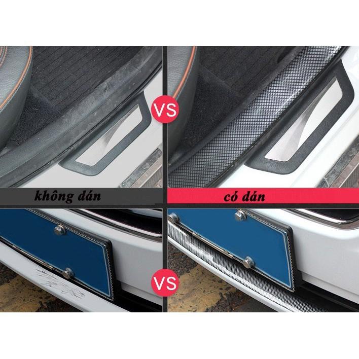 Cuộn nẹp cacbon chống xước bậc cửa xe cho xe ôtô, xe hơi