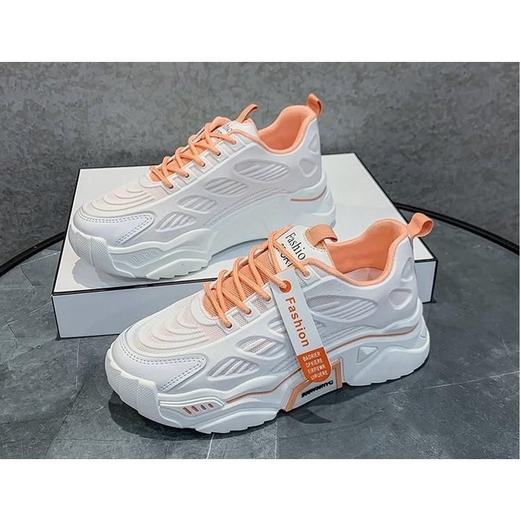 Giày sneaker nữ độn đế 3 màu tuỳ chọn