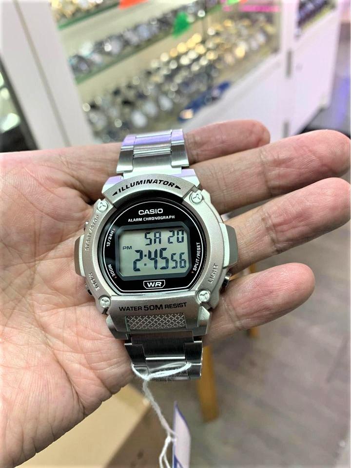 Đồng Hồ Nam Dây Kim Loại CASIO W-219HD-1A | W-219HD-1AVDF