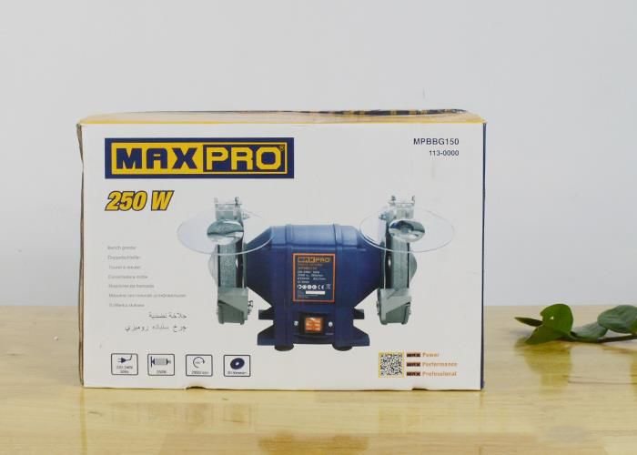 150mm Máy mài bàn hai đá 250W Maxpro MPBBG150