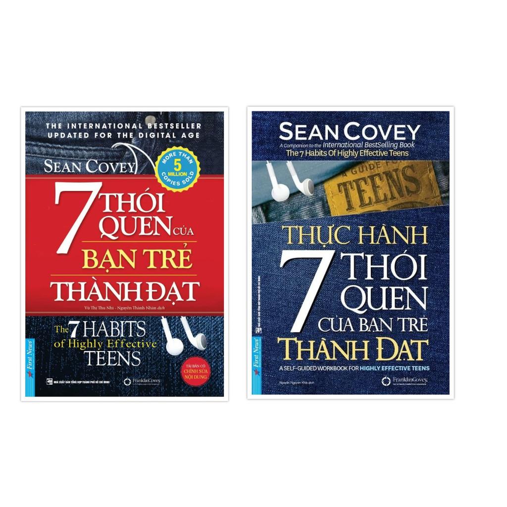 Sách - Combo 7 Thói Quen Của Bạn Trẻ Thành Đạt  + Thực Hành 7 Thói Quen Của Bạn Trẻ Thành Đạt  - First News