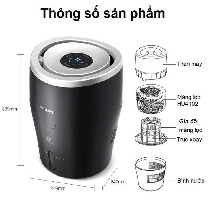 Máy tạo độ ẩm Philips HU4813/00-Hàng chính hãng