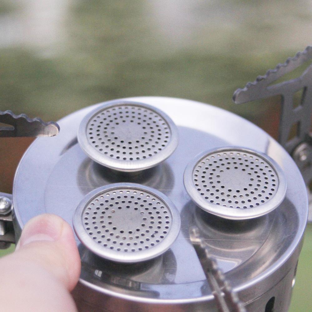Bếp Cắm Trại 3 Lõi Có Thể Gập Lại 8600W Để Đi Câu Cá Ngoài Trời Đi Bộ Đường Dài