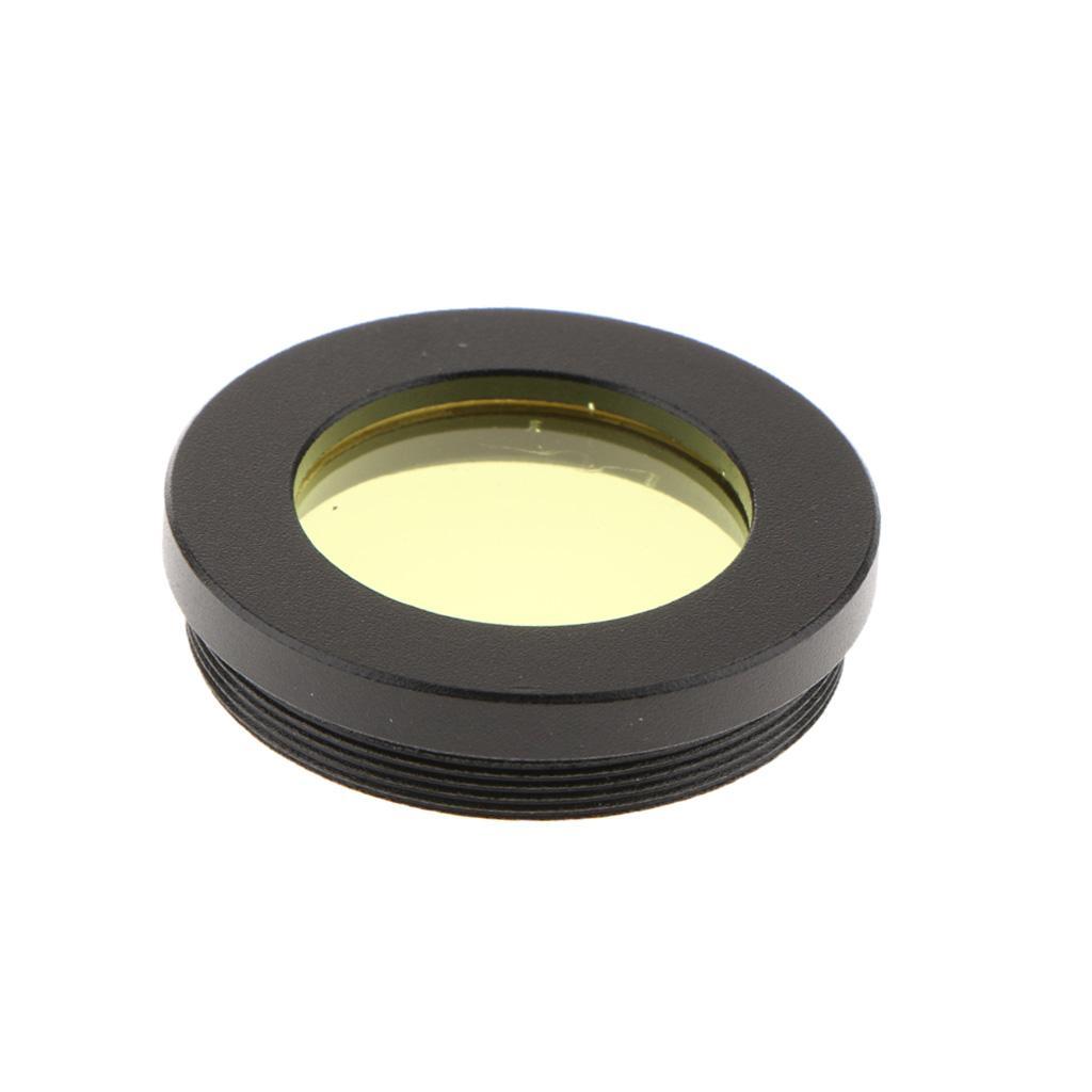 Telescope Eyepiece Filter Yellow Black Color for Astronomy 1.25" Moon Planet