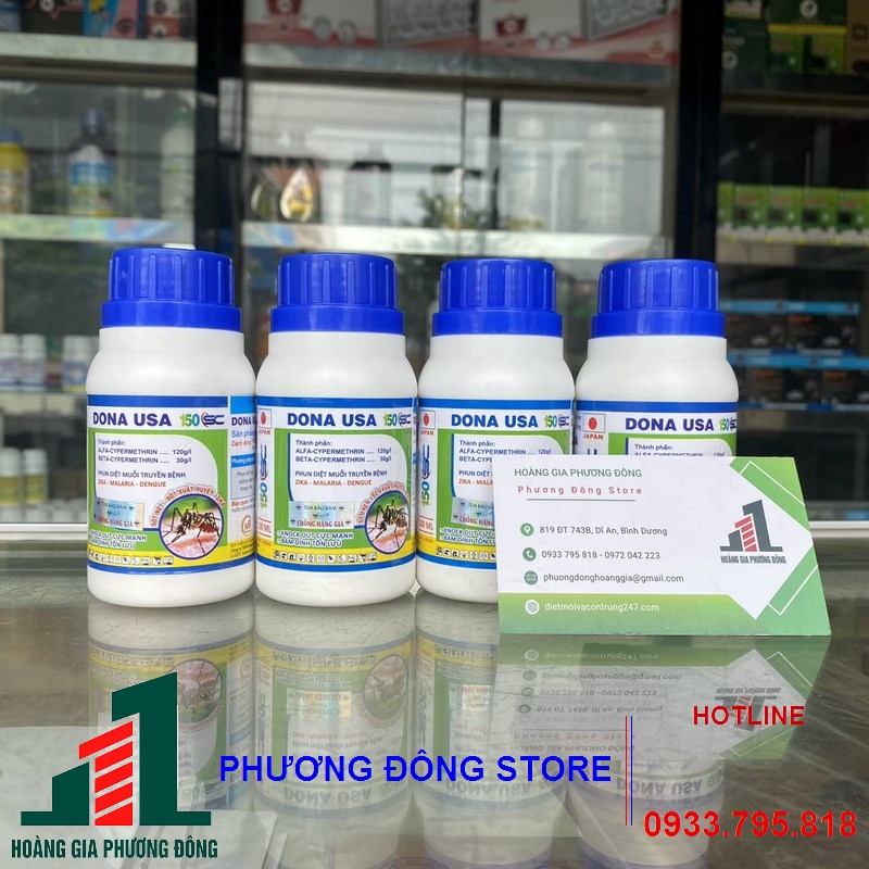 Thuốc diệt muỗi và côn trùng DONA USA 150SC_ chai 100ml