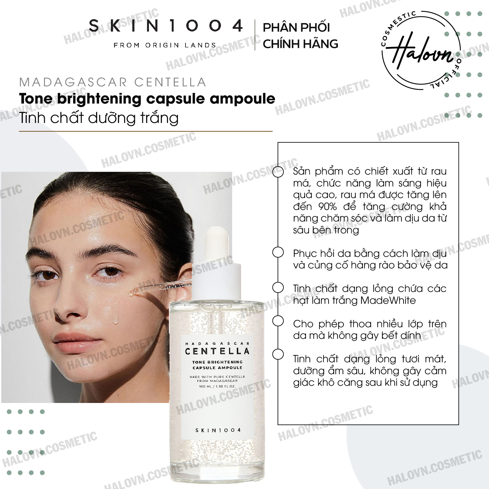 Tinh Chất Sáng Da Skin1004 Madagascar Centella Tone Brightening Capsule Ampoule 100ml