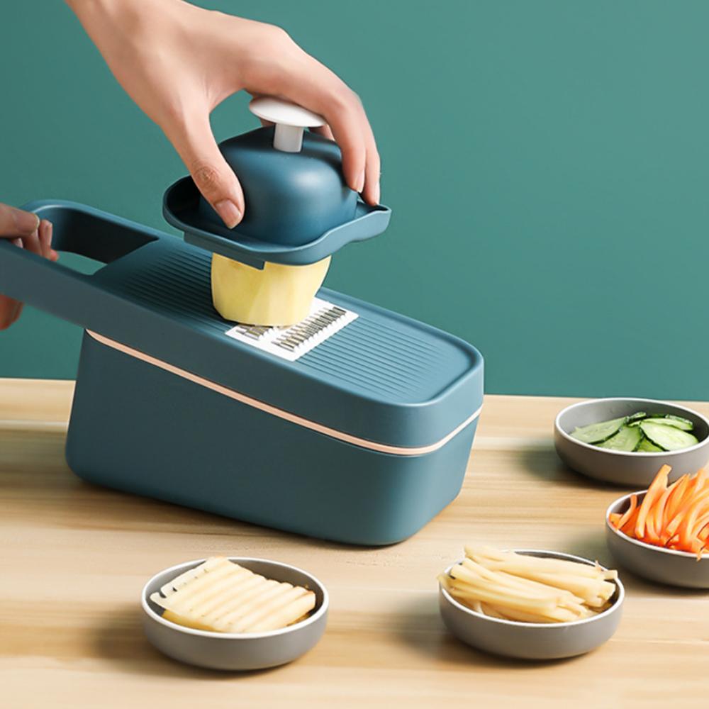 Máy cắt rau củ đa chức năng 3 trong 1 có rãnh thoát nước & lưu trữ, có nắp bảo vệ