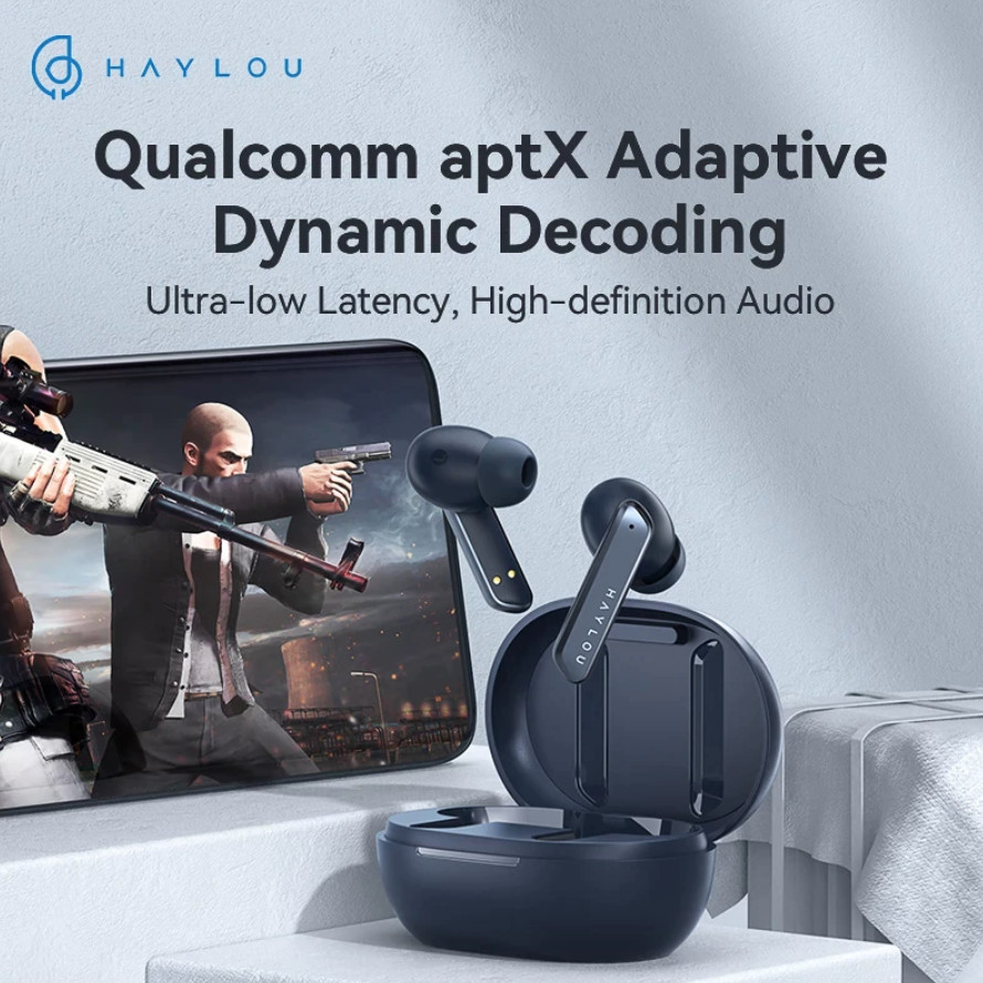 Tai Nghe True Wireless HAYLOU W1 Qualcomm  3040/ AptX Bluetooth 5.2 - Hàng Chính Hãng