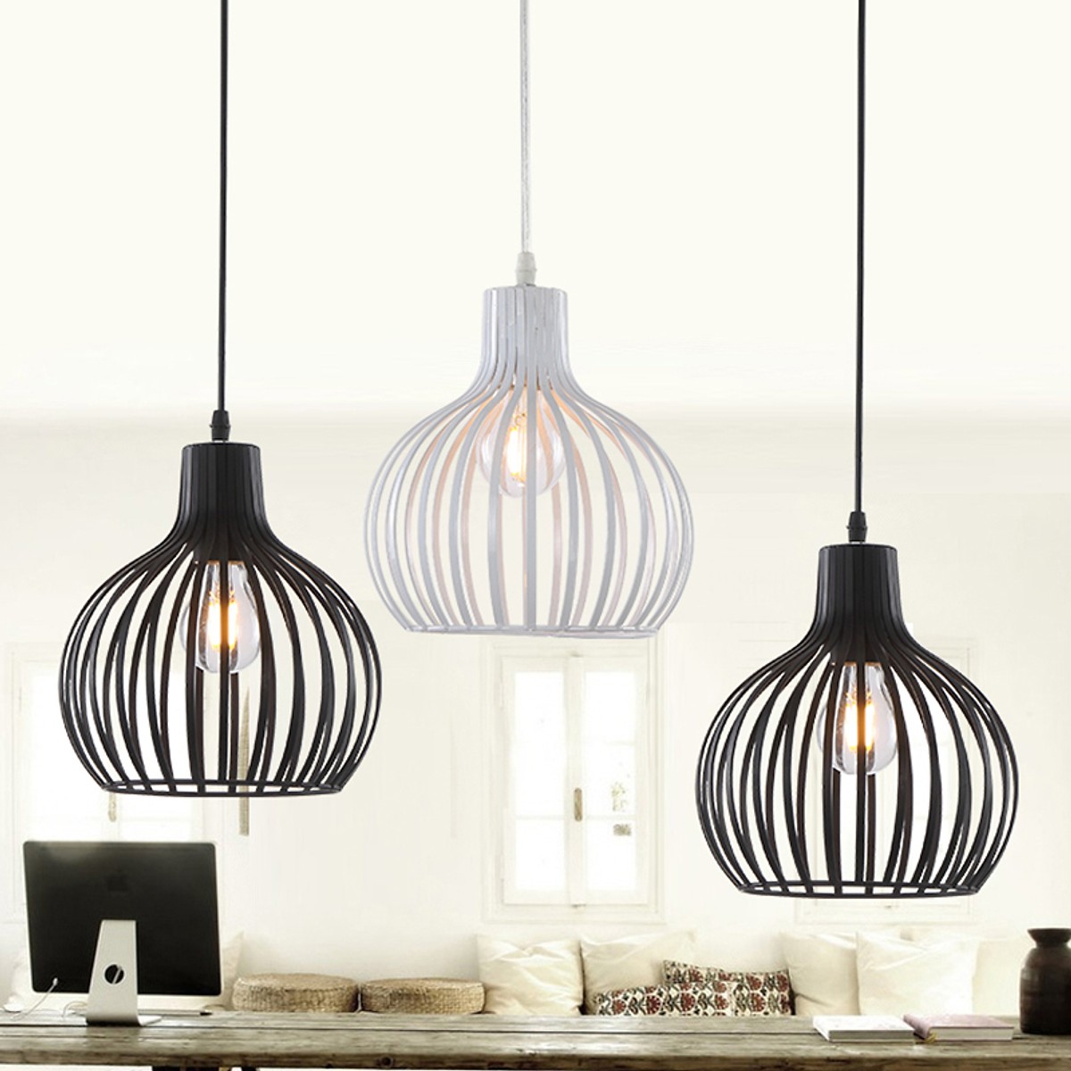 Đèn thả trần trang trí lồng nơm FLY - Tặng kèm bóng LED - đèn trang trí OPTICAL LAMP