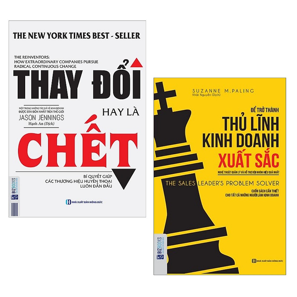 Combo Sách Kỹ Năng Làm Việc: Để Trở Thành Thủ Lĩnh Kinh Doanh Xuất Sắc + Thay Đổi Hay Là Chết -