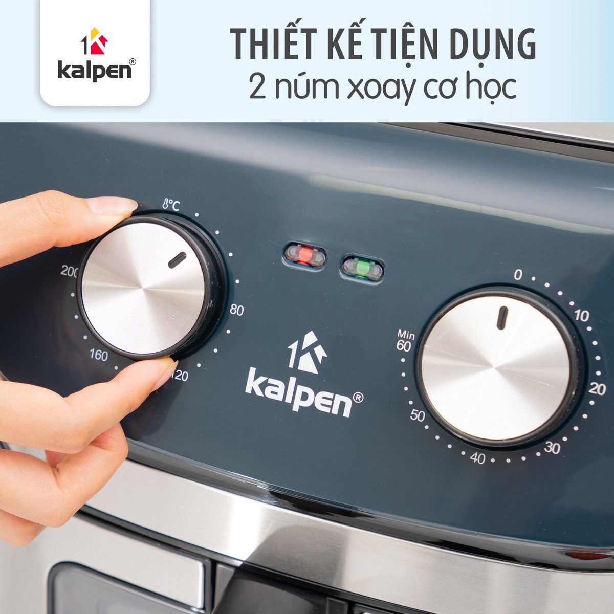 Nồi chiên không dầu Kalpen F2 dung tích 12L, công suất 2000W chuẩn Đức - Hàng chính hãng