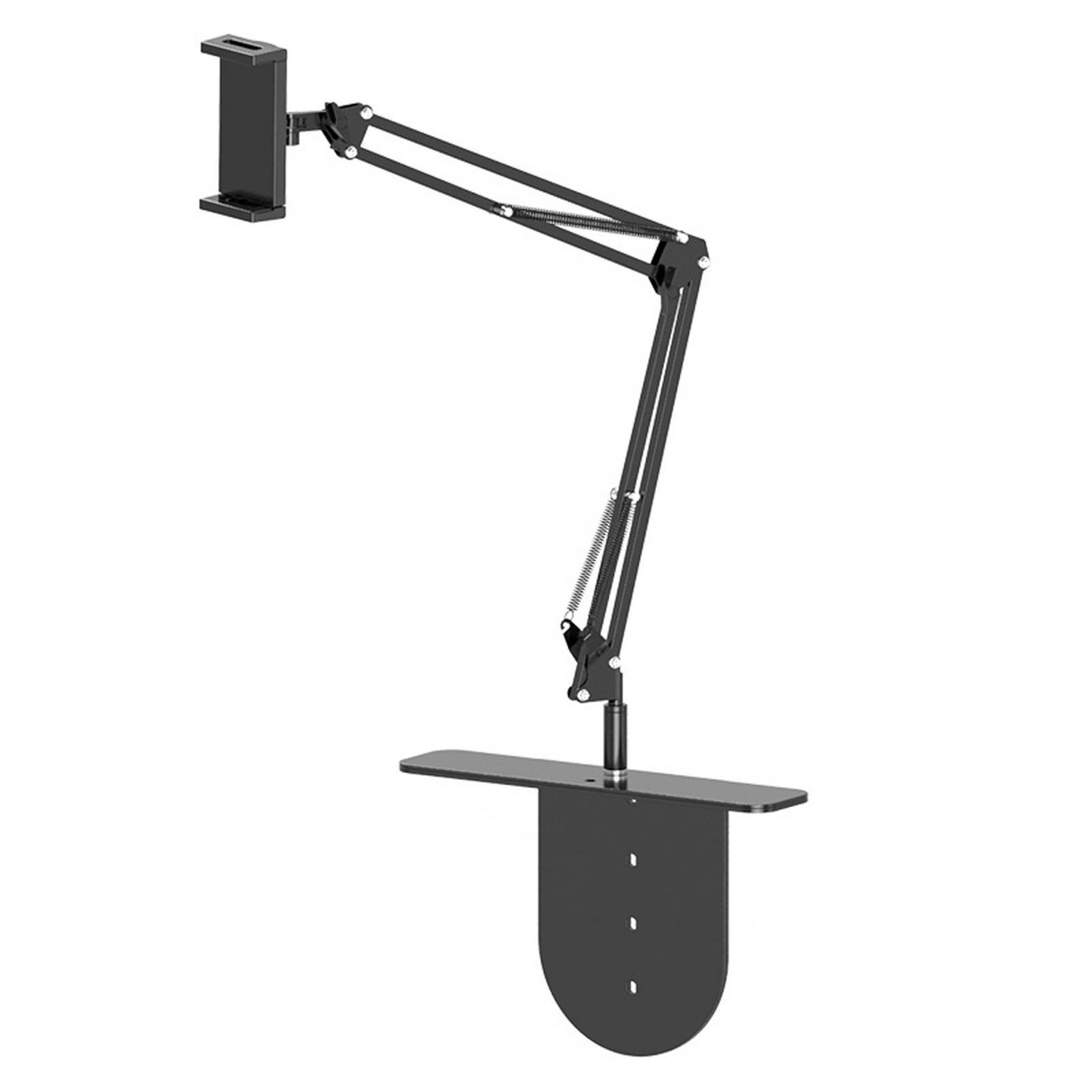 Office Long Arm Desk Tablet Holder Stable Adjustable Durable Desk Vertical Stand for Laptop Smartphone