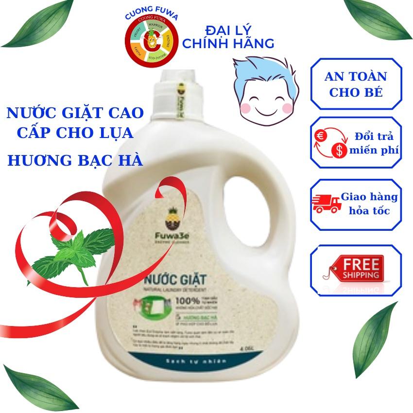 Nước giặt hữu cơ Fuwa3e hương bạc hà Cao Cấp chuyên giặt lụa an toàn cho bé, CUONG FUWA SHOP