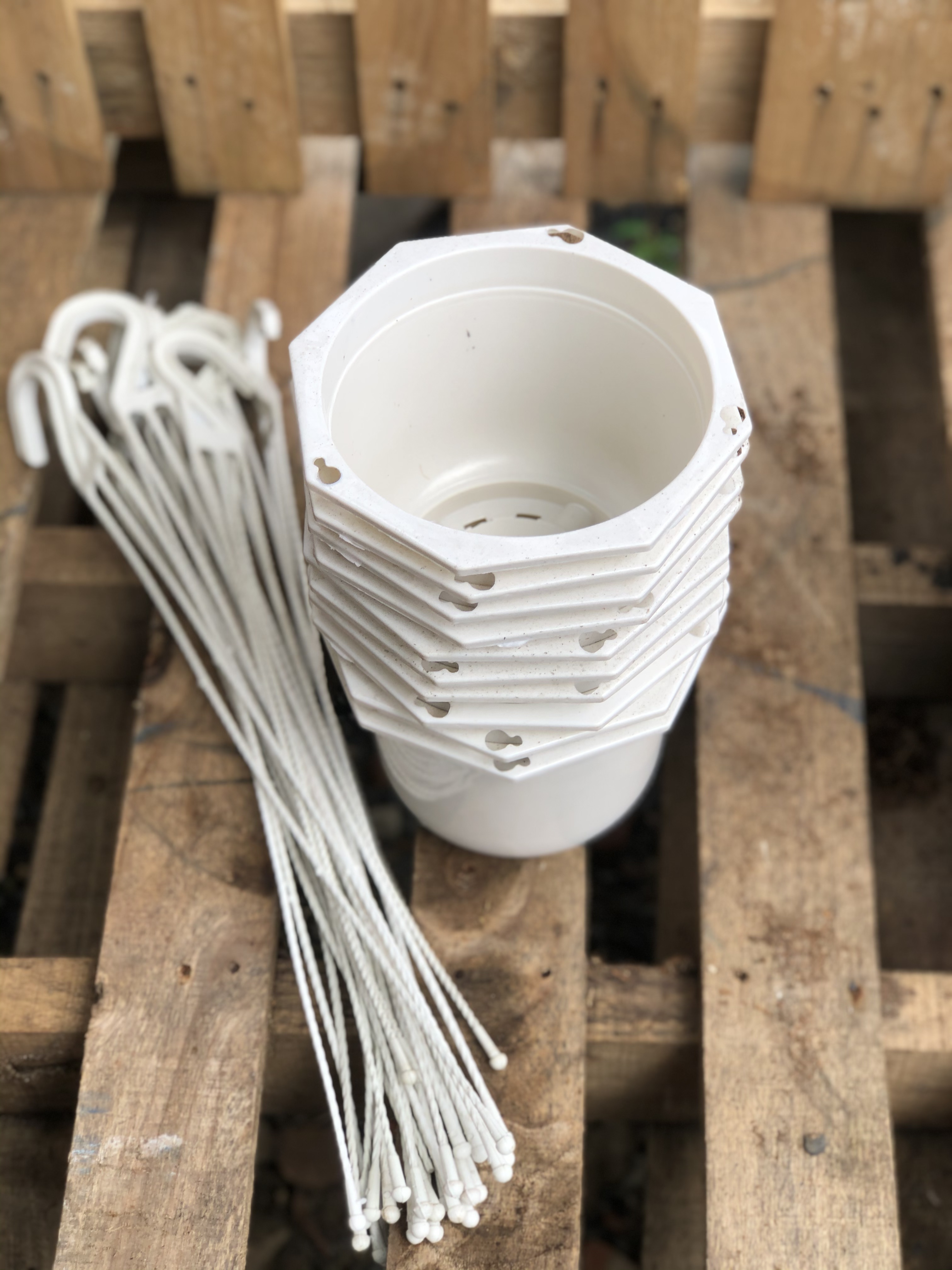 Bộ 10 chậu treo trồng cây kích thước fi 14 x 14 cm