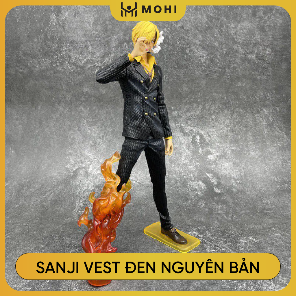 - Mô hình Figure Vinsmoke Sanji hắc cước đứng hút thuốc, mô hình figure One Piece bản đế đẹp có BOX