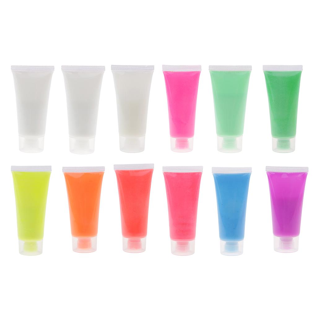 UV Glow Neon Face Painting Tube Fluorescent Body Paint Makeup Yellow green