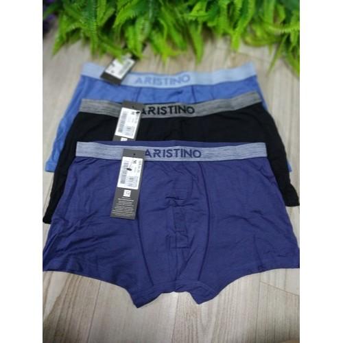 Set 3 chiếc quần sịp đùi nam Boxer Aristino ABX16-16 mềm mịn, kháng khuẩn - Giao màu ngẫu nhiên