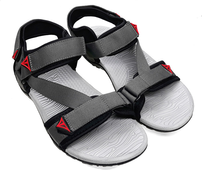 Giày sandal nam Việt Thủy quai ngang VT02 - Xám