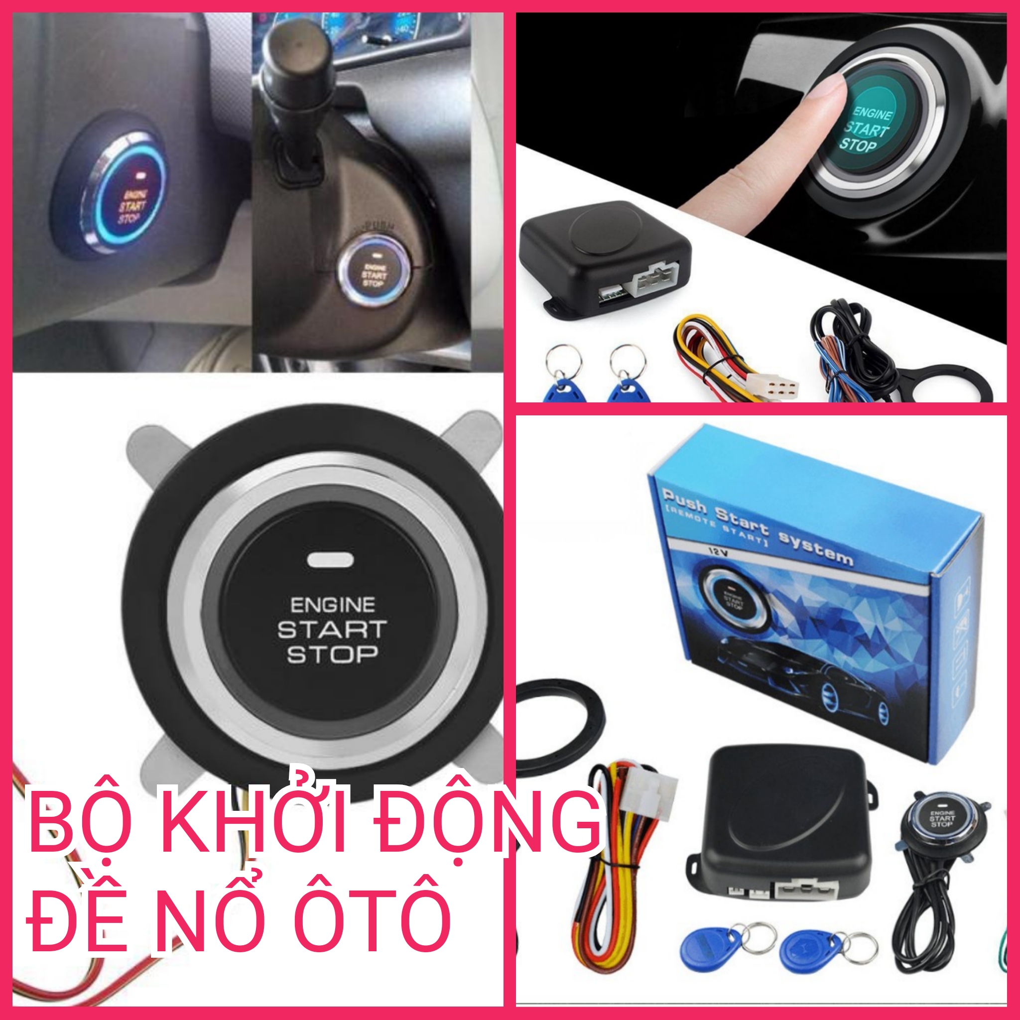 SIÊU PHẨM VỚI BỘ KHỞI ĐỘNG ĐỀ NỔ START STOP ÔTÔ DC12V MẪU MỚI THÔNG MINH