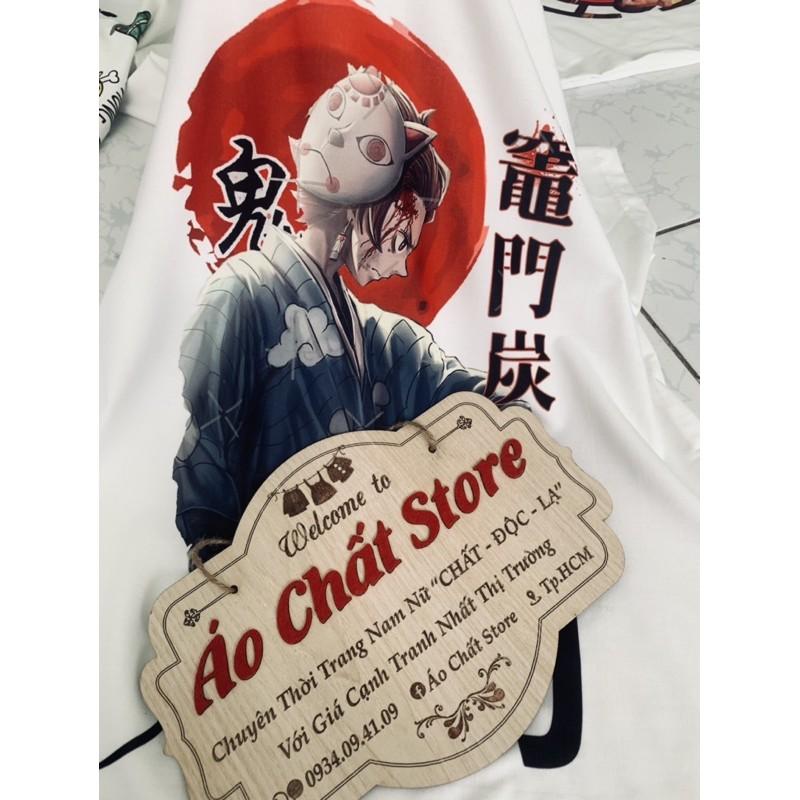Áo thun Kimetsu no Yaiba đẹp | Áo Tanjirou Demon Slayer thư pháp cực ngầu KY19