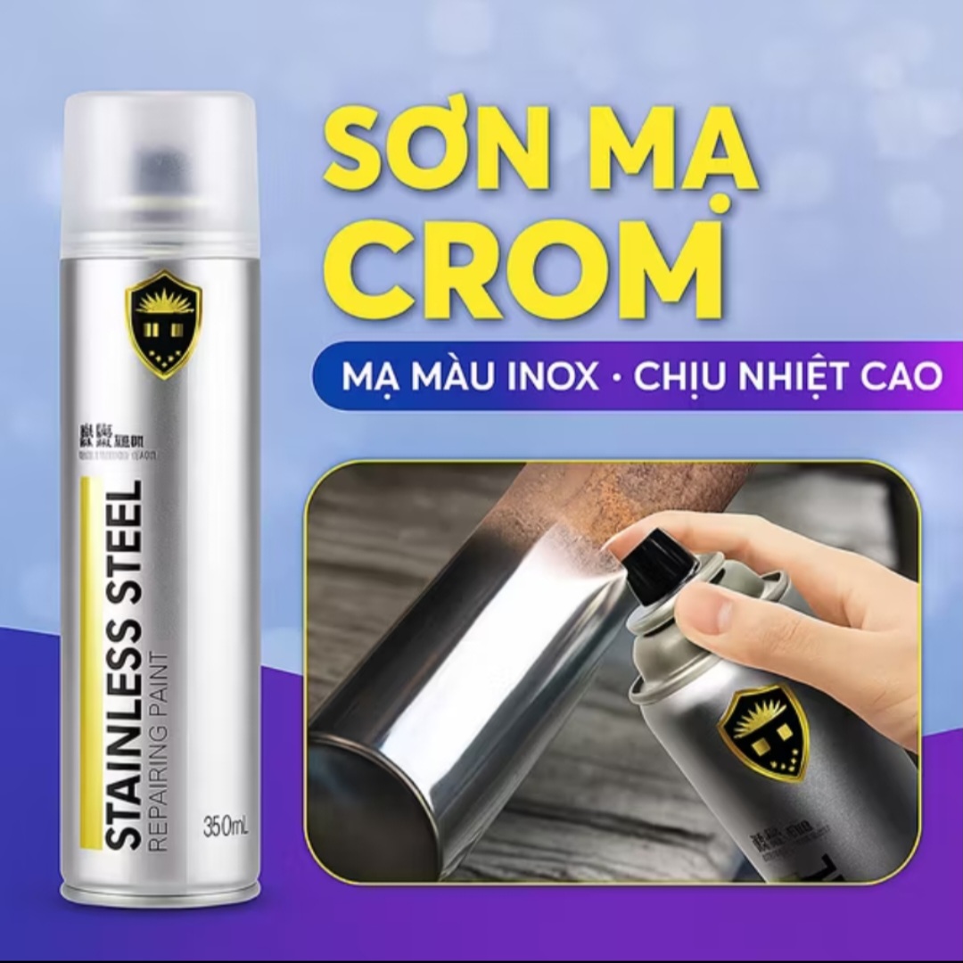 CHAI SƠN XỊT SÁNG MẠ MÀU INOX CHỊU NHIỆT XỊT TRANG TRÍ CỰC KỲ ĐẸP CHẤT LƯỢNG
