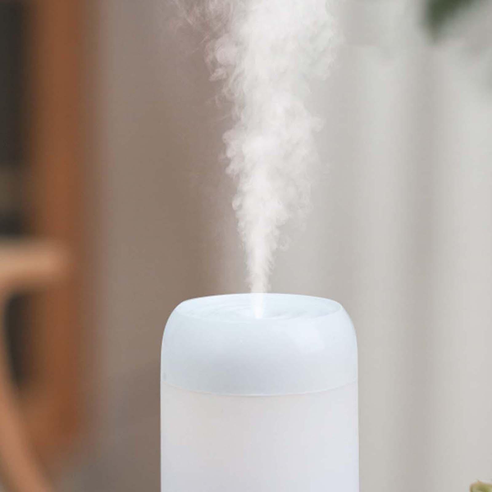 Cool Mist Humidifier with Night Light, 220ml USB Humidifier for Bedroom, Home, Office, Baby Room