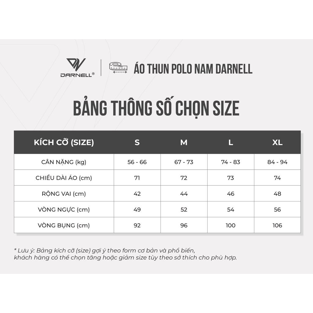 Áo polo nam DARNELL sợi Modal cotton cao cập kẻ ngang tím than AP01