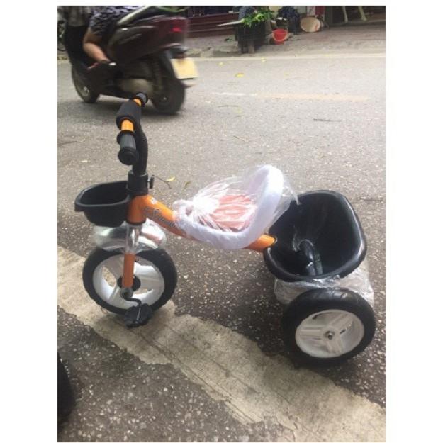 Xe ba bánh trẻ em - Xe tập đi - Xe ba bánh có giỏ - Xe có bàn đạp - Yên mềm